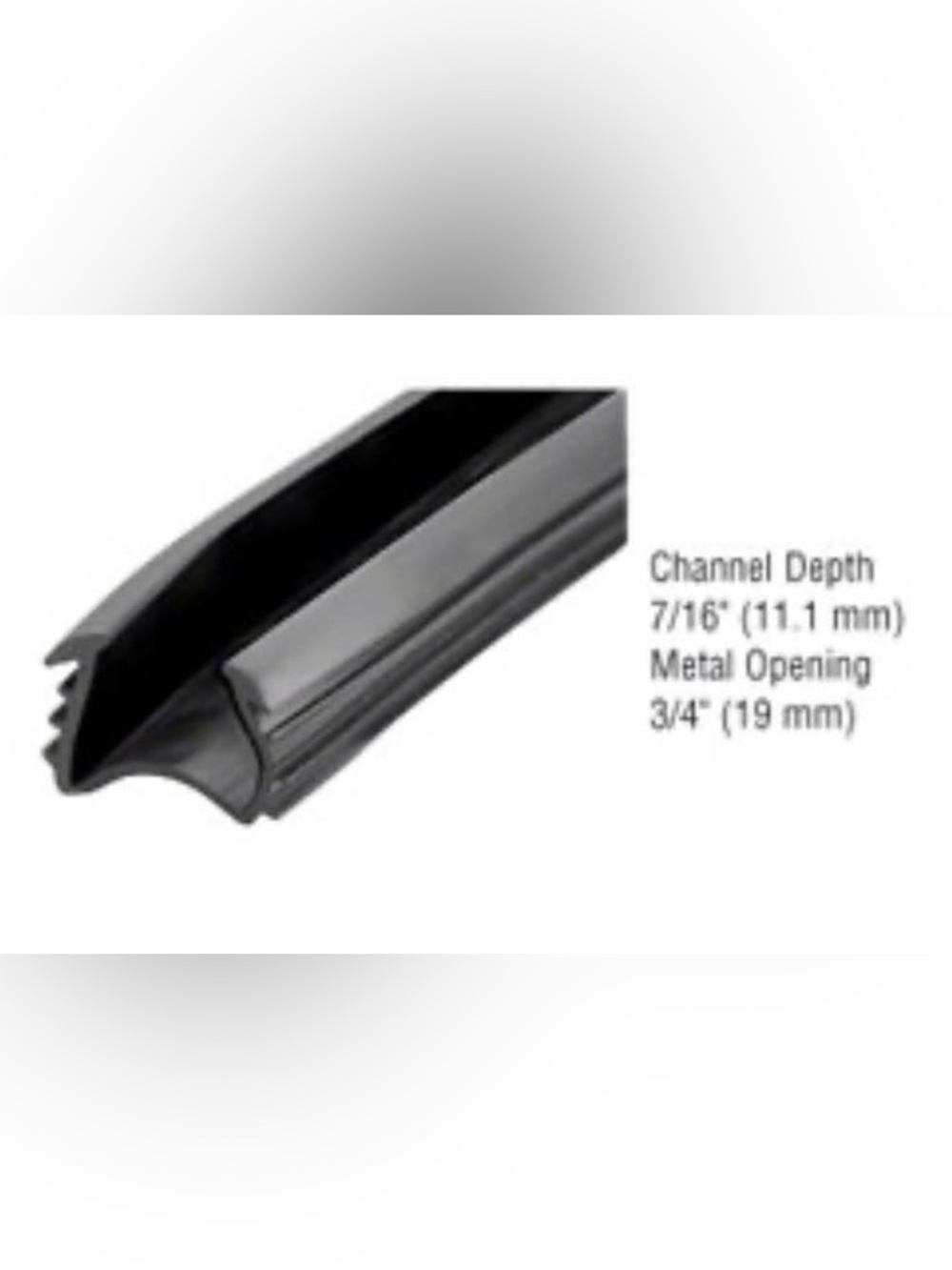 5/8” Insulated Glass Glazing Vinyl - sold by 10-foot increments